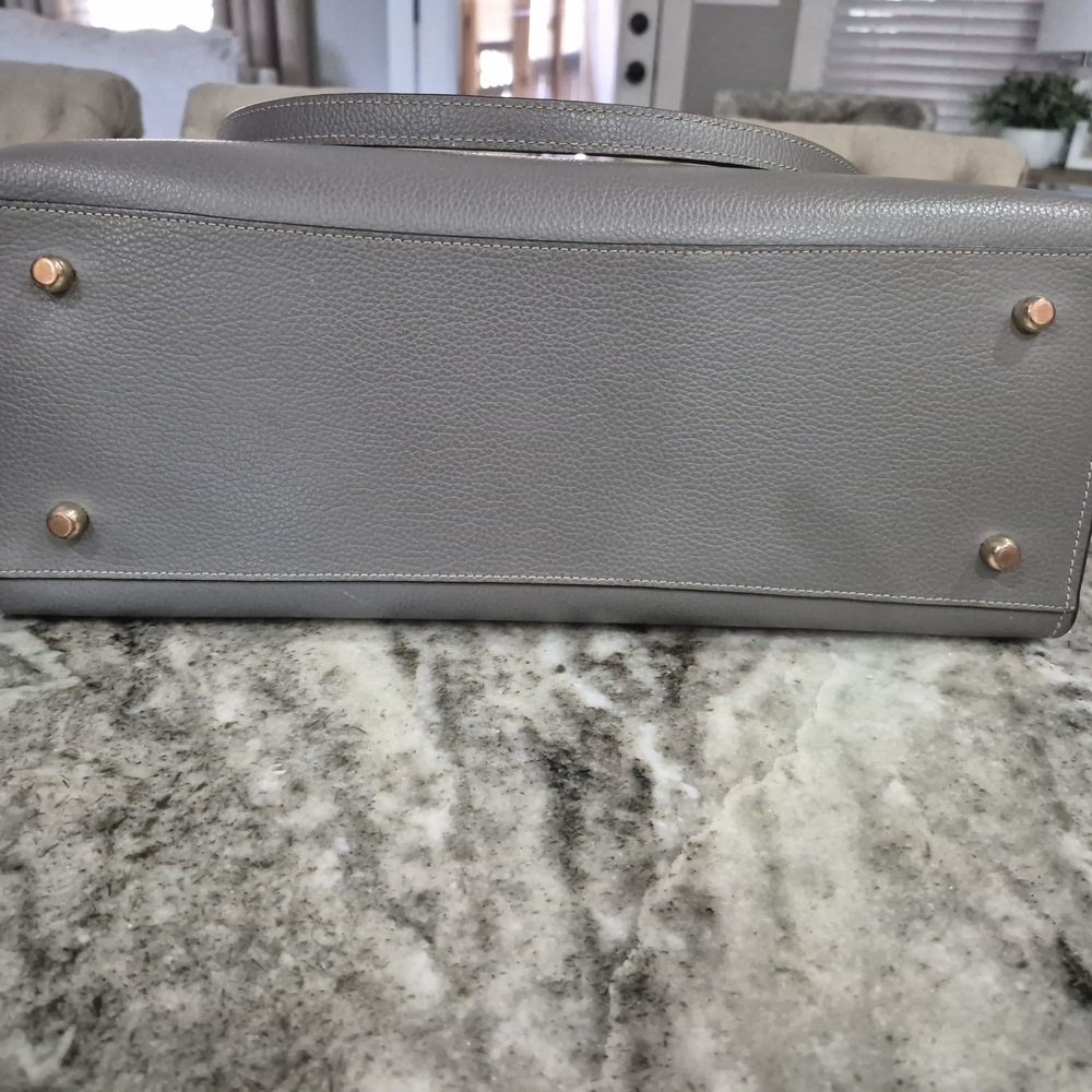 Coach Gray Leather Tote Bag - Picture 6 of 6